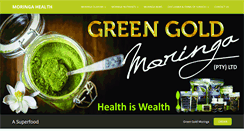 Desktop Screenshot of greengoldmoringa.com