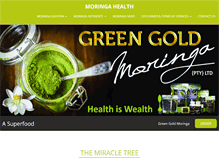 Tablet Screenshot of greengoldmoringa.com